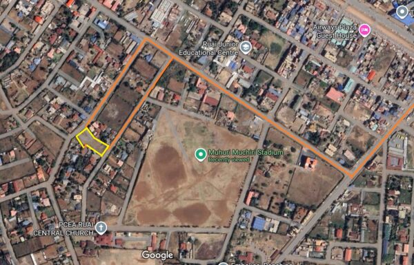 Ruai Muhuri Muchiri Stadium Plot and access roads