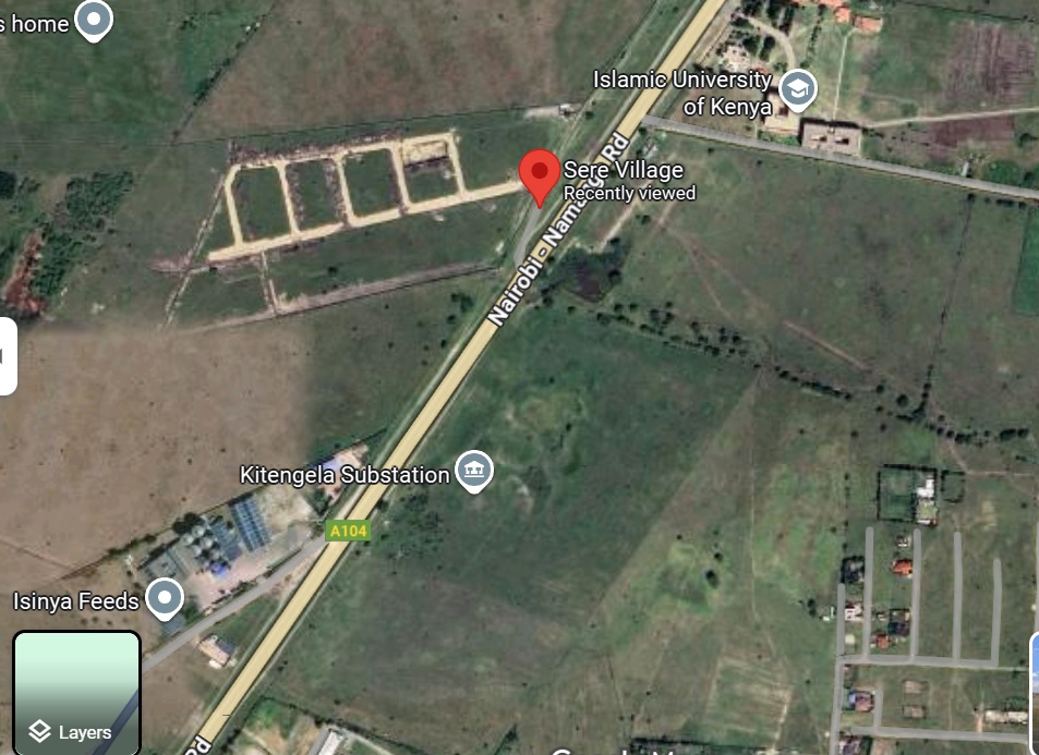 Map of Sere village opposite Islamic University along Namanga Road